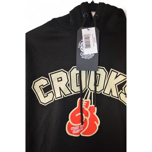 Crooks & Castles Street Fight Champs Hoodie Size L Boxing Graphic NWT - Picture 2 of 4